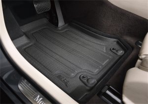 Tesla Model X Floor Mat - Front - 3D MAXpider - Elegant Hybrid - Black - `16-`21 Tesla Model X Floor Mat - Front - 3D MAXpider - Elegant Hybrid - Black - `16-`21